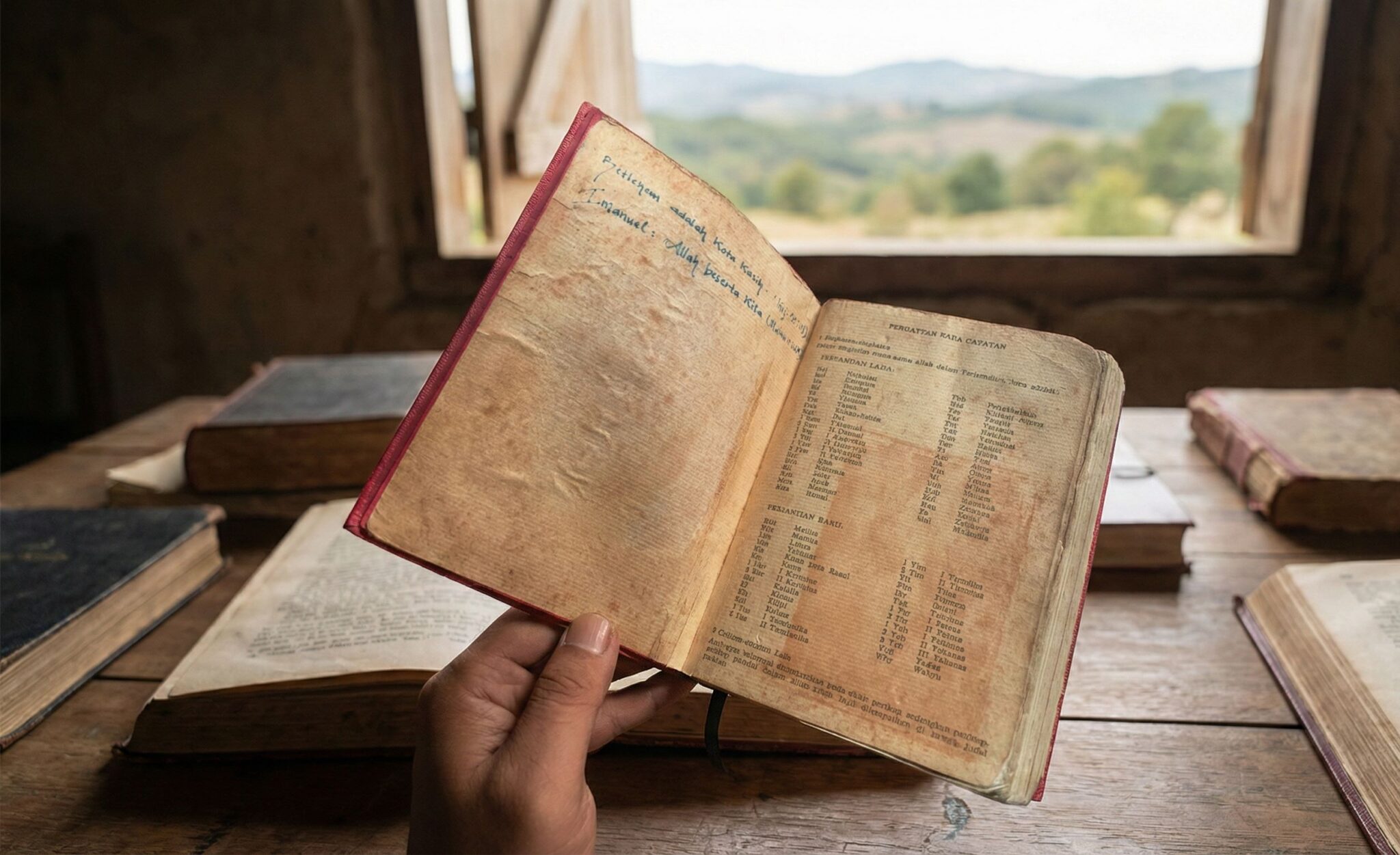 Book conservation work